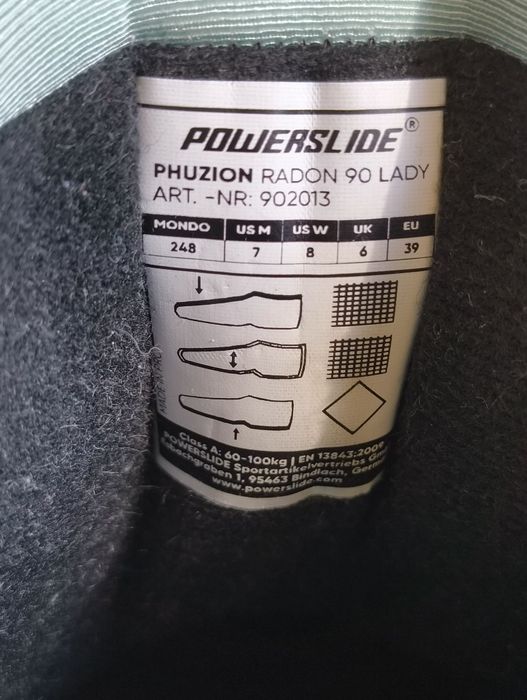 Powerslide Radon 39 wkładka 248mm Trinity 3 x 90mm