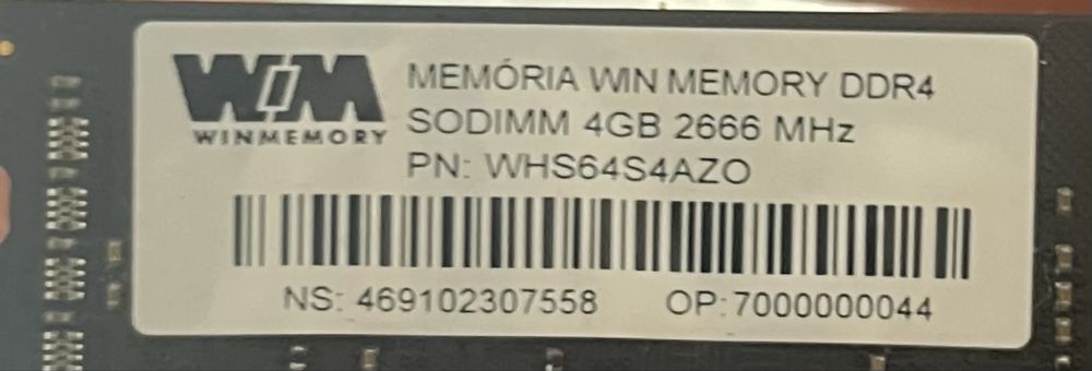 Memória Notebook 4GB