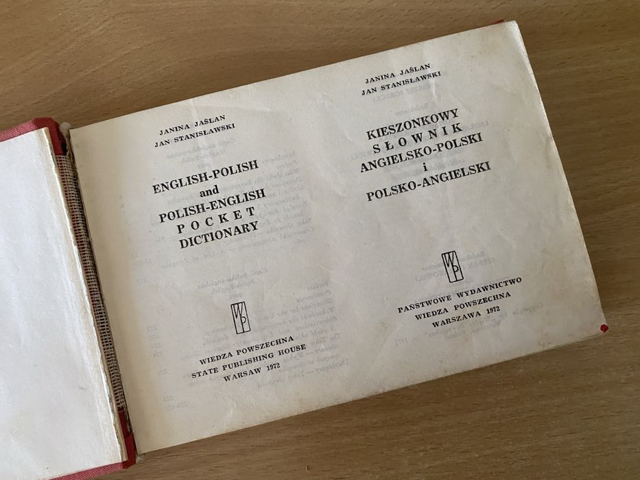 Slownik angielsko polski polsko angielski 1972 kieszonkowy