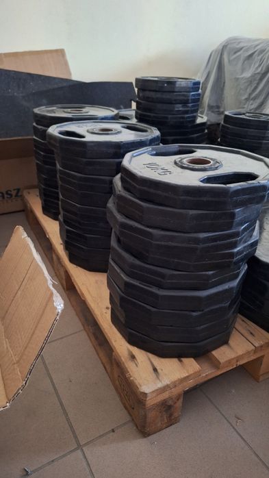 Obciążenie, talerze olimpijskie w gumie