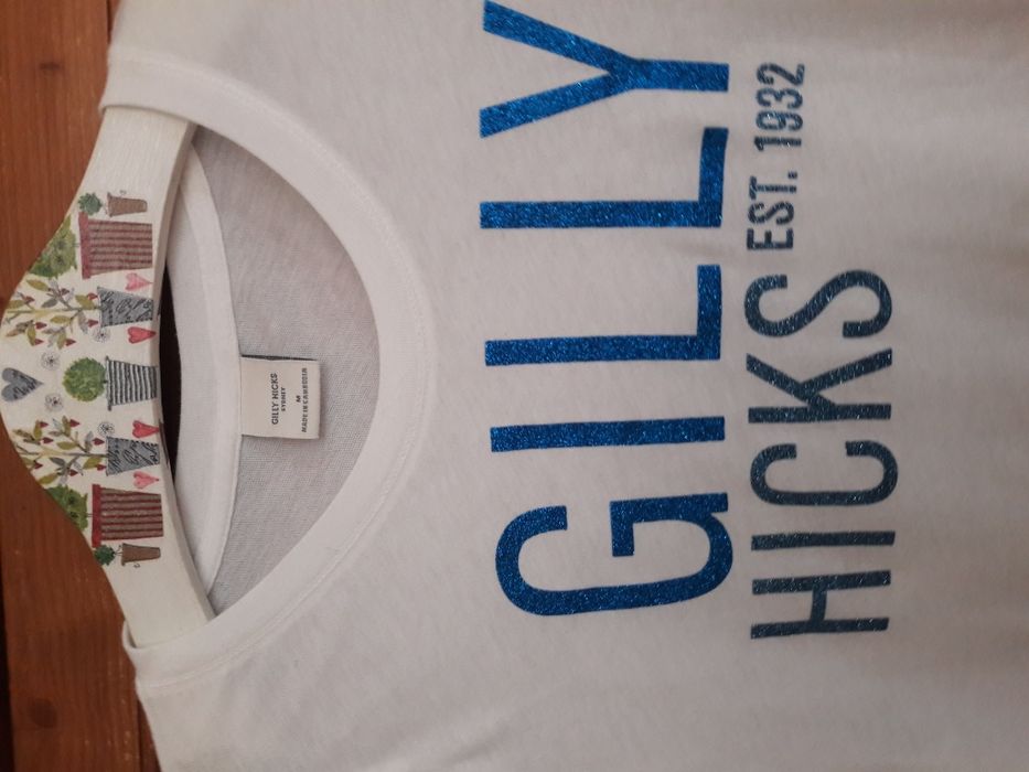 Gilly Hicks/Abercrombie modna bluzka premium brokat blue z USA r 10/38
