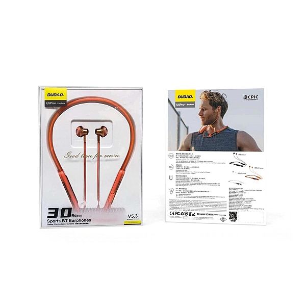 Bezprzewodowe słuchawki Dudao U5Pro+ Bluetooth 5.3 - pomarańczowe