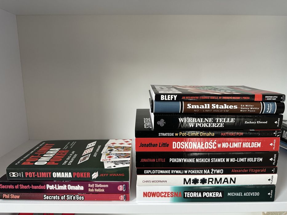 Zestaw 10 książek o pokerze