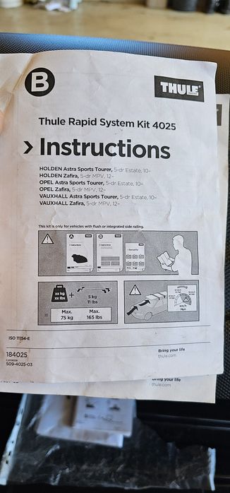 Belki, bagaznik Thule Opel Astra Zafira