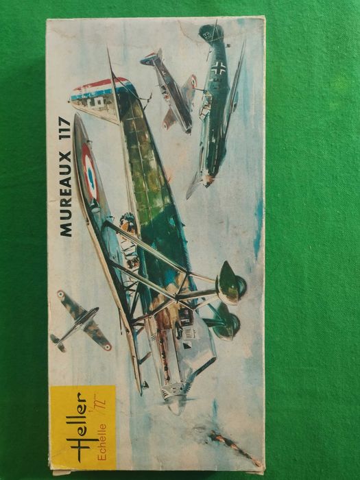 1/72 Heller L095 Les Mureaux 117 com decalques kit modelismo vintage