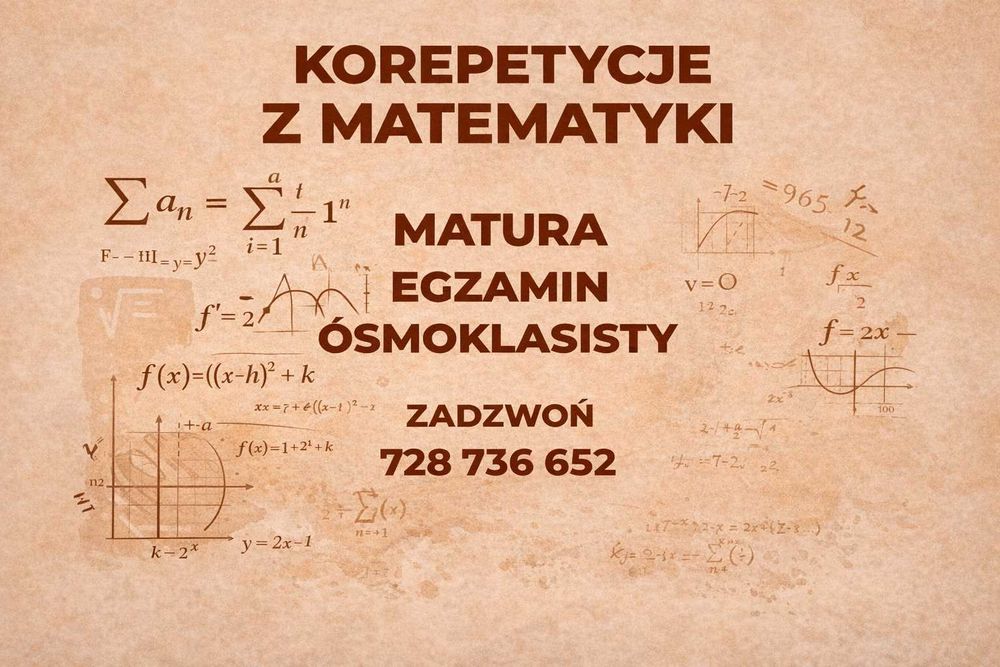 Korepetycje Matematyka MATURA, EGZAMIN 8-klasisty