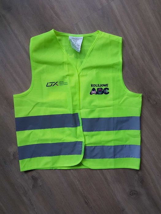 Kolejowe ABC kamizelka ostrzegawcza odblaskowa roz. S 116/134cm wzrost