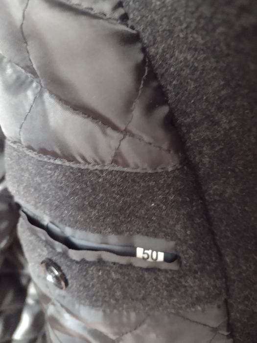 Kurtka  czarna wełniana Rematex r. 50