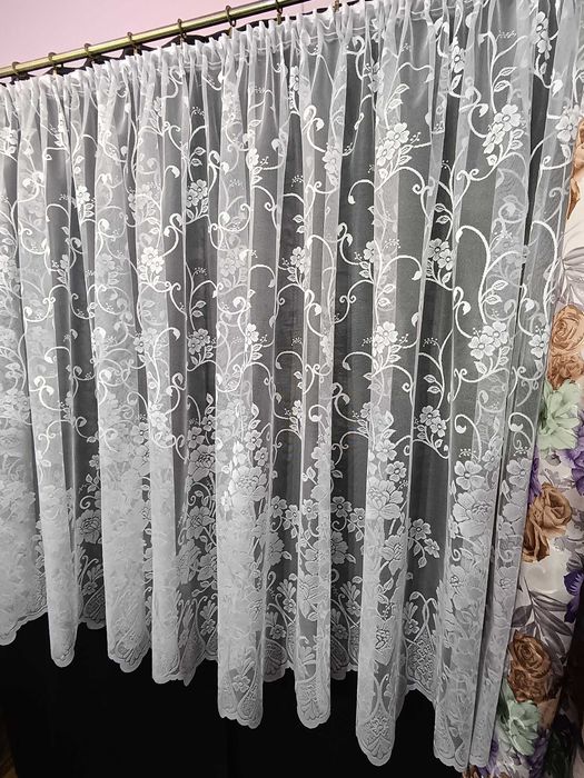 Firana Żakardowa gotowa.