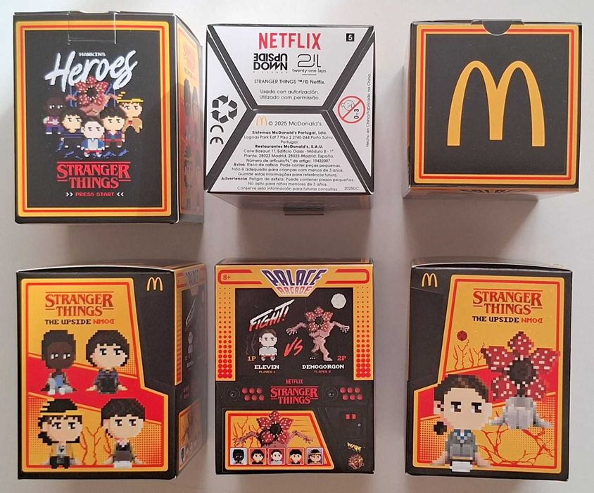 Bonecos McDonalds Stranger Things