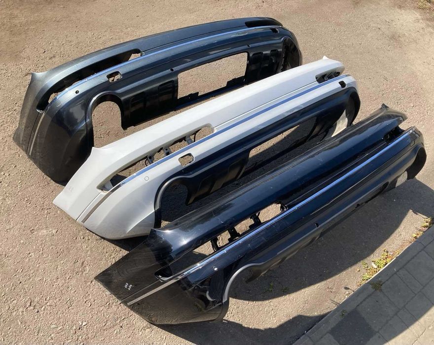 Бампер с ХРОМОМ задний задній Audi \ Ауди Q7 4L кузов 2010 - 2015