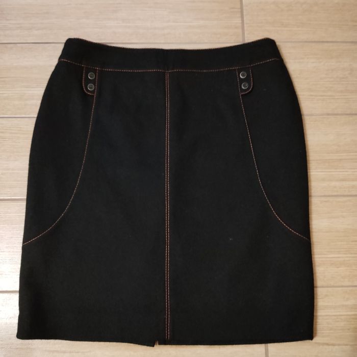 Spódnica czarna wełniana,rozm.46