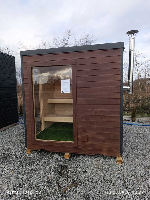 Sauna Ogrodowa Hot Tub Piec na Drewno 200x300cm CAŁA POLSKA