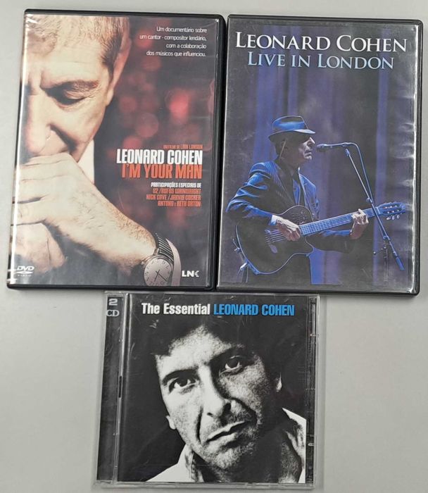 Pack Leonard Cohen (1 Documentário, 1 Concerto, 1 Best Off Duplo CD)