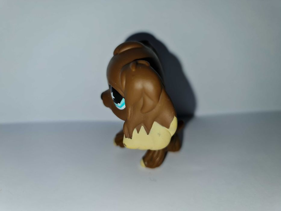 Oryginalny Littlest pet shop brązowy pies piesek spaniel #960 LPS