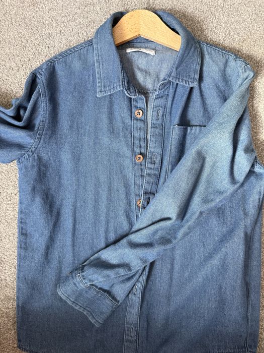 Koszula jeans chlopieca rozm 140