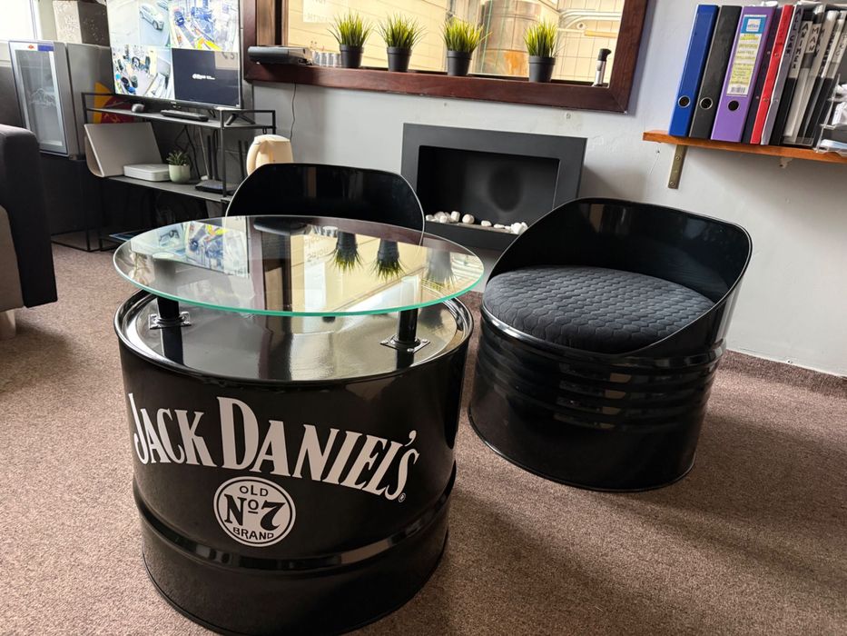 Meble z beczek dla biura lub warsztatu - Najwyższa Jakość!!