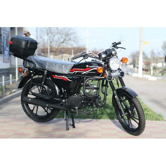 Мопед FORTE ALFA FT110-2 Черный Красный