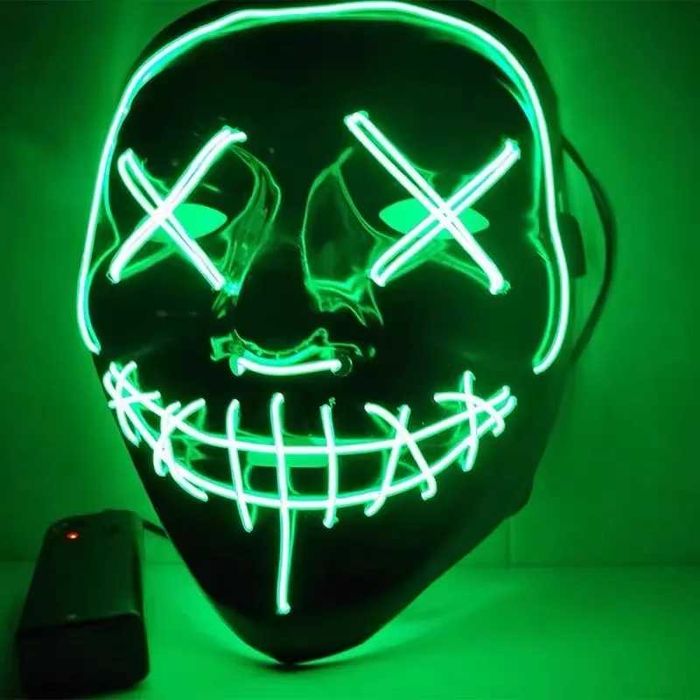 Świecące maski Halloween