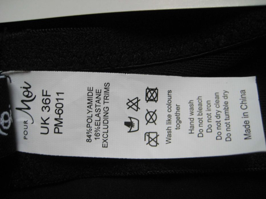 Pour Moi 80G 36F tankini góra stroju kąpiel. fiszbiny wbudow stanik