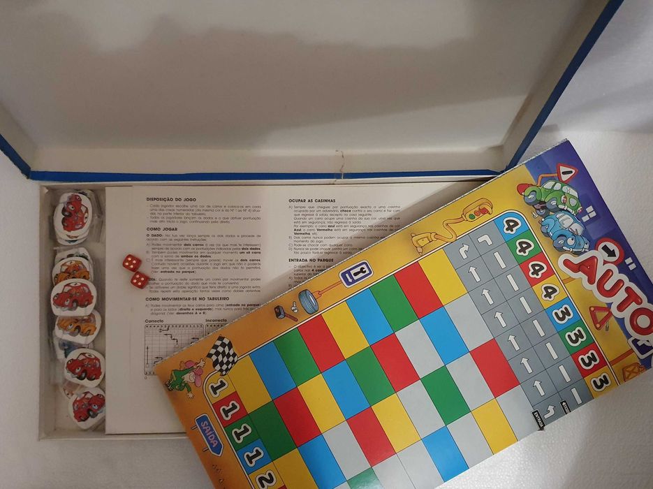 Jogo de tabuleiro vintage - AUTO CHOQUE - Majora - completo - Anos 80