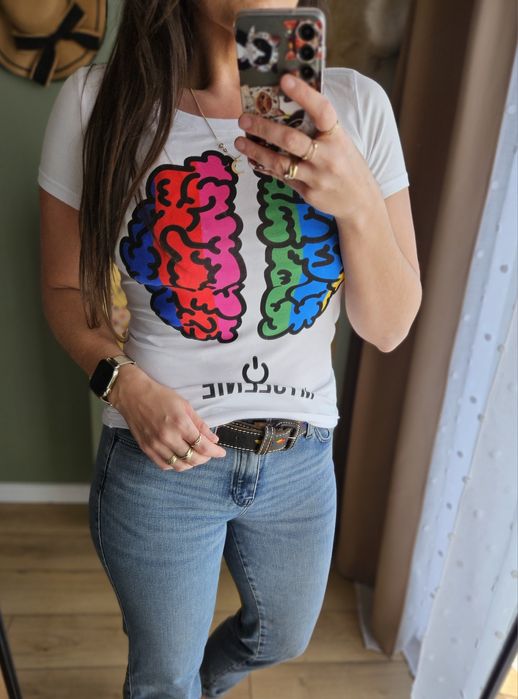 Bawełniany T-shirt damski polskiej marki ELECTI  Rozmiar S/M