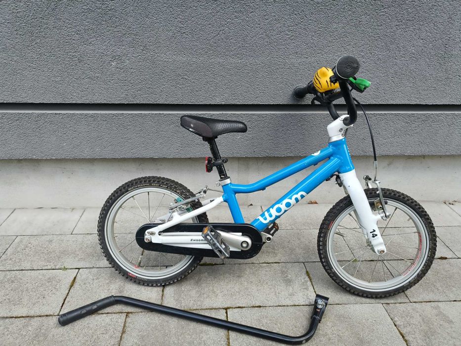 Rower Woom 2 Niebieski Dziecięcy + Kij