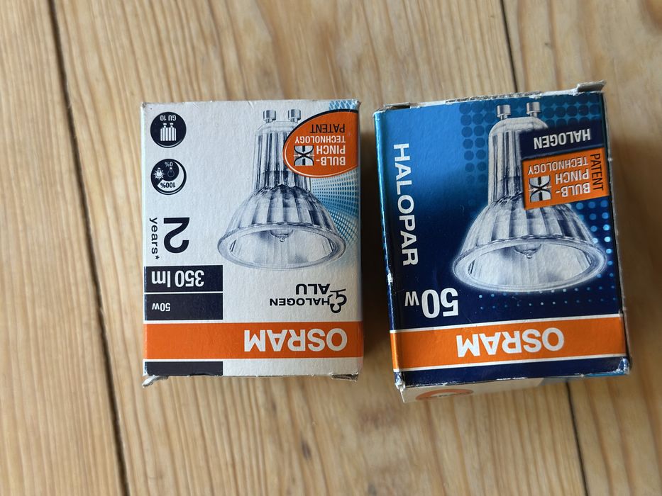 Lote de 28 lampadas halogenio e LED