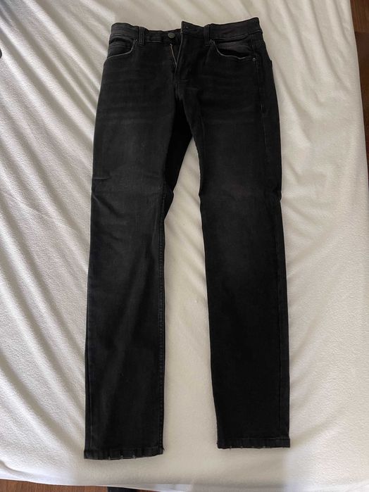 Calças Denim Pretas