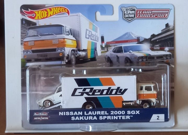 Hot wheels team transport nissan laurel 2000 SGX sakura Sprinter