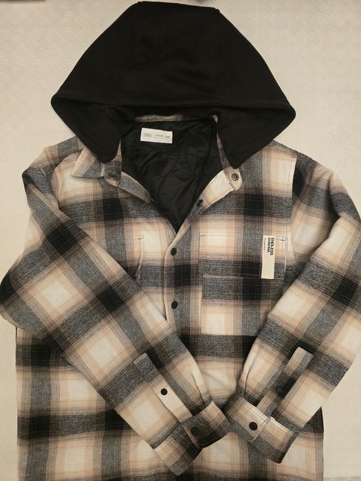 Camisa acolchoada de Xadrez Zara - Rapaz 11-12 anos