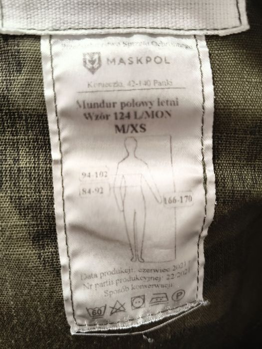 Mundur polowy mon M/XS