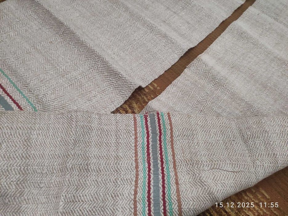 Рушник домотканний льон та коноплі.