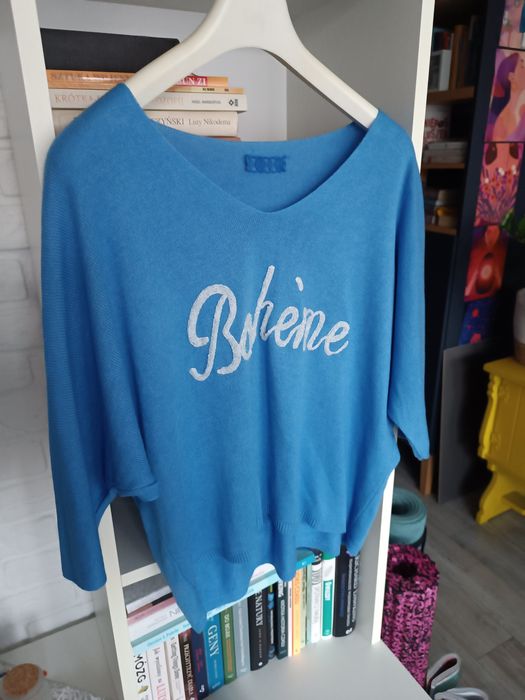 Sweter z napisem Boheme Uniwersalny