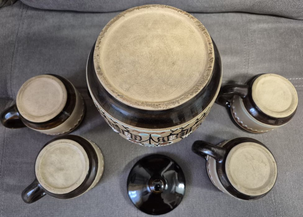 Авторский редкий кувшин  и чашки ЛКСФ