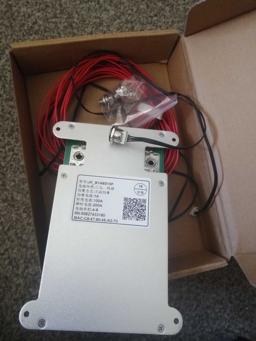 Smart BMS JIKONG 3-8S 100-200A Активний балансир 1A JK-B1A8S10P БМС