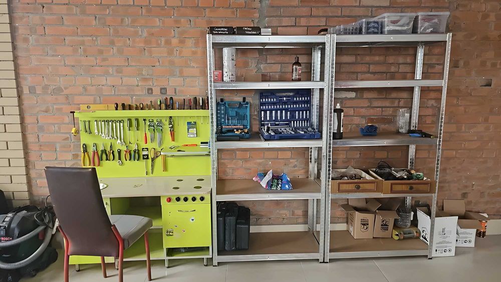 Металевий стелаж 180×90×40 і 150×70×30 для дому різні моделі