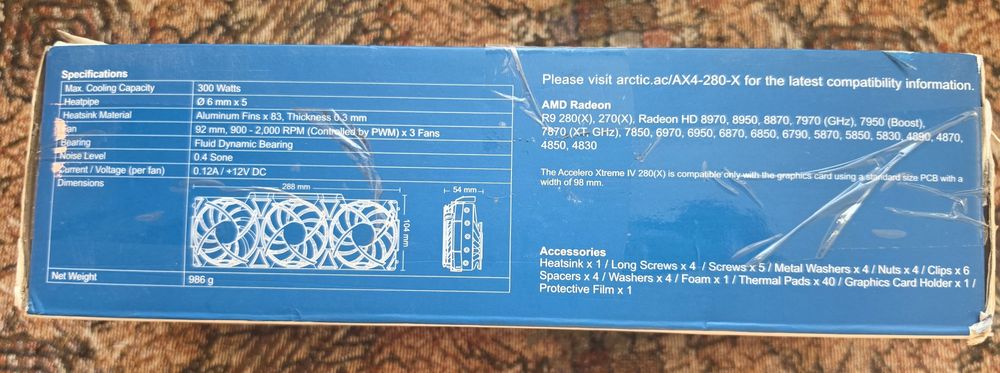 Arctic Accelero Xtreme IV 280(X)