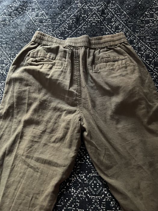 Calças Linho Caqui Tam XS