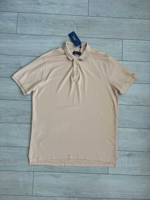 Polo Ralph Lauren Size 3XL XXXL 3ХЛ ХХХЛ Розмір Поло Ральф Лорен Нове Чоловіче Поло Футболка Сорочка Теніска Джерсі Майка Кежуал Бежевий Колір