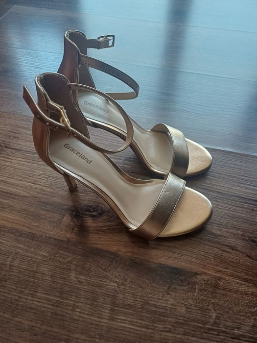 Złote miedziane złote szpilki graceland rozmiar 37