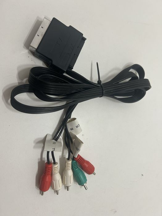 Kabel przejściowy SCART (Euro) na RCA przejściówka Euro