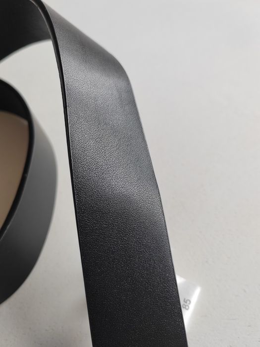 Czarny pasek złota klamra warkocz