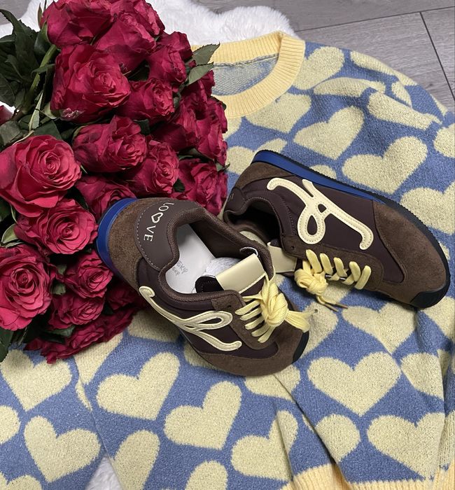 шоколадні комбіновані кросівки