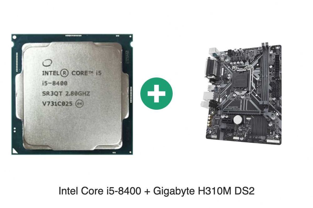 Intel Core i5-8400 + płyta Gigabyte H310M DS2