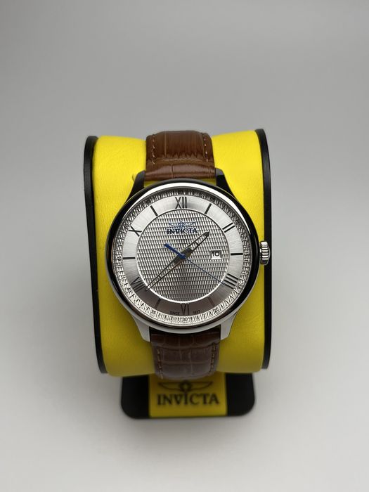 Годинник Invicta 47805, чоловічий годинник зі шкіряним ремінцем