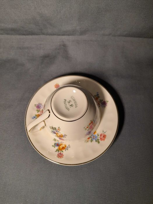 Chavenas de café S.p. Coimbra/ Vista Alegre antigas - Art Déco