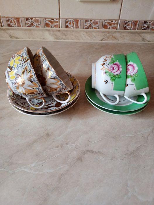 Фарфоровые чайные пары