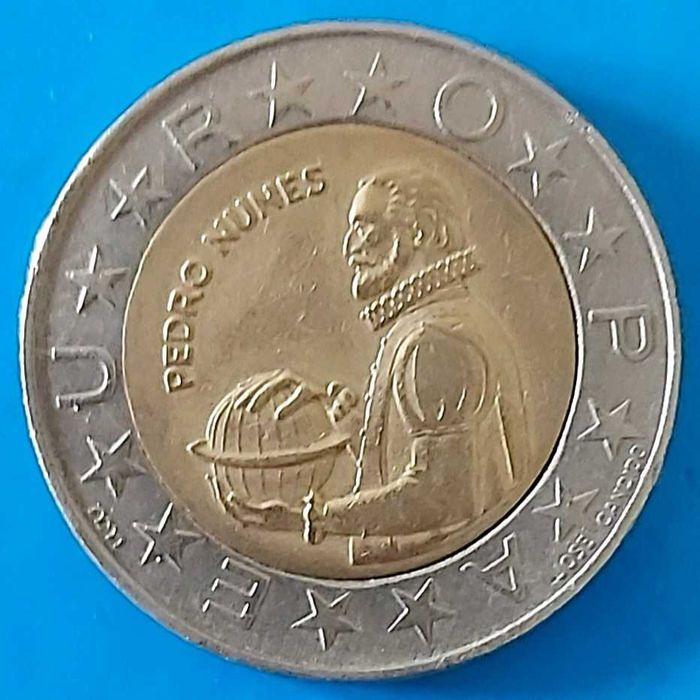 Lote 2 moedas de 100$00 de 1991  Pedro Nunes