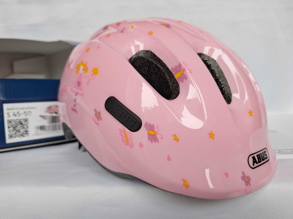 Kask rowerowy dziecięcy Abus Smiley 2.0 Rose Princess S 45-50cm